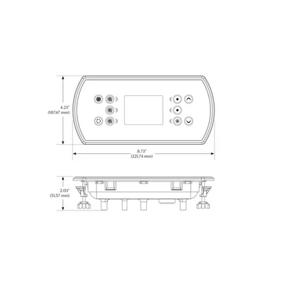Gecko Topside Control Panel - in.k800 3 Pump Systems