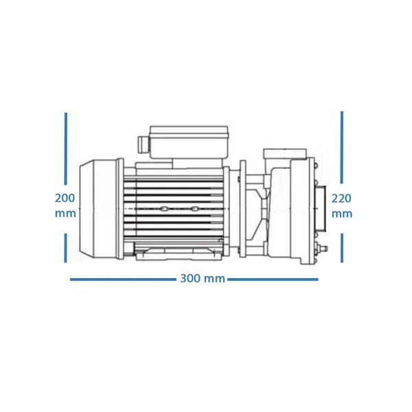 LX WTC150M Spa Pump - 1.5HP - 1 Speed