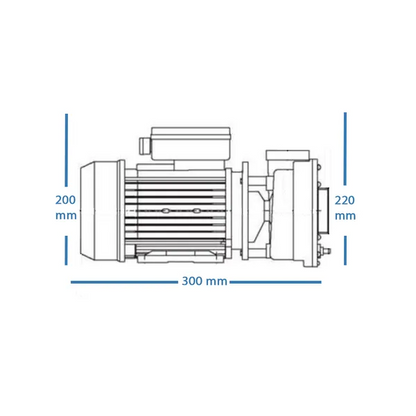 LX WTC150M Spa Pump - 1.5HP - 1 Speed